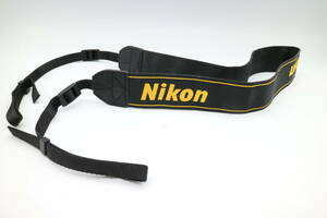 L1150 美品 Nikon 純正 カメラストラップ 一眼レフ用 ワイドストラップ ニコン 黒 黄色 デジタル一眼レフ