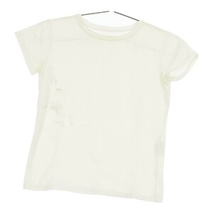 レディース2 theory Tシャツ ホワイト 白 半袖 無地 シンプル 訳アリ品 Uネック 薄手 ソフト セオリー 【14664】