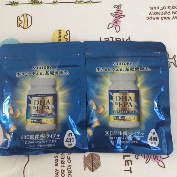 【新品未開封】サントリー DHA&EPA＋セサミンEX 120粒 ×2袋