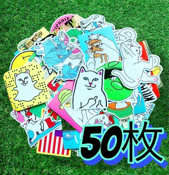 50枚　リップンディップ　RIPNDIP 防水ステッカー