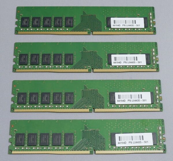 SK Hynix DDR4-2666　ECC Unbuffered 8GB×4 計32GB　PC4-21300