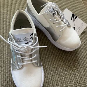 SUPER LADY【KANSAI YAMAMOTO山本寛斎】切替スエード調スニーカー L(24〜24、5cm)未使用品