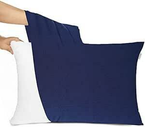  подушка покрытие рост рост подушка покрытие ... покрытие хлопок футболка материалы 50×70 43×63 двоякое применение темно-синий хорошо растягивать . конверт тип одноцветный ..