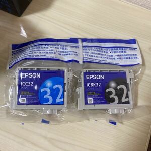 純正 EapSON ICC32 /シアン ・ICBK32 /ブラック 2色　未使用