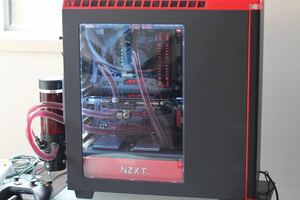 NZXT H440 RED LEDイルミネーション 水冷対応 ATX microATX Mini-ITX 対応 ミドルタワーPCケース ATXミドルタワー 自作パソコン 