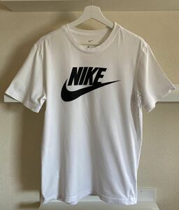 NIKE ナイキ ビッグロゴ Tシャツ 白×黒 サイズM USED プリント 半袖Tシャツ 