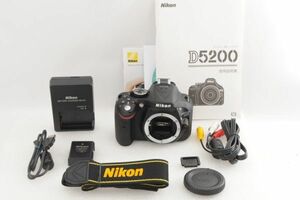[美品] Nikon ニコン D5200 デジタル一眼レフカメラ #1683