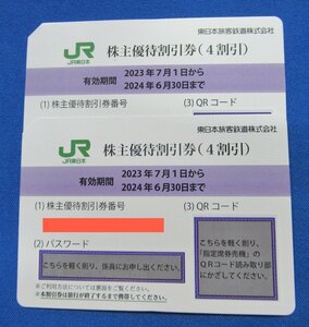 ★JR東日本株主優待券2枚セット　2024年6月30日まで有効（送料込）★