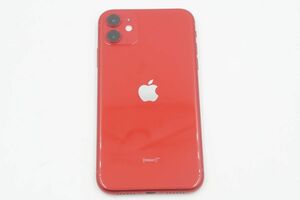 ★☆全額返金保証！最速発送！【iPhone 11 MWM32J/A 128GB SIMフリー PRODUCT RED 動作確認済】★☆（202405-05948-Skaitori）