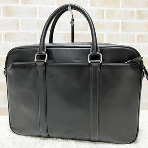  beautiful goods Coach 2way briefcase business bag document bag bag hand shoulder original leather black black color 54760 COACH 1 jpy ~