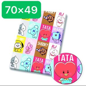 生地 ハギレ 約70×49 BT21 スクエア