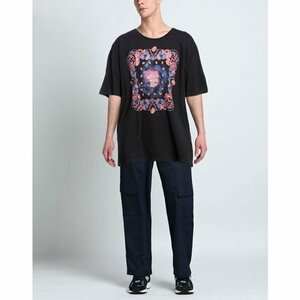 8万新品◆L◆エトロ◆バックトゥザフューチャー ペイズリーモチーフ オーバーサイズTシャツ 黒【ETRO】1円