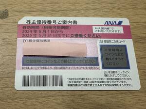 4884] 番号通知のみOK ANA全日空株主優待券 期限2025年5月31日まで 定形郵便無料