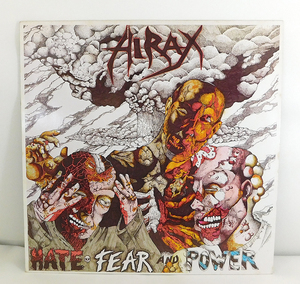 蘭盤 オリジ LP「HIRAX/HATE, FEAR AND POWER」RR-9675 Holland Orig./ハイラックス スラッシュメタル/Marc Rude/アナログ