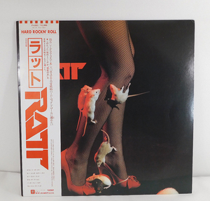 帯付き LP「RATT/ラット」P-6203 来日記念盤/6曲入りミニアルバム/国内盤/アナログ レコード
