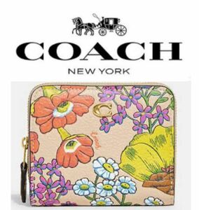 coach フローラル プリント　CJ372 二つ折り財布