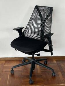 Herman Miller ハーマンミラー セイルチェア 2021年製 ブラック sayl chair アーロン オフィス デスクチェア 2