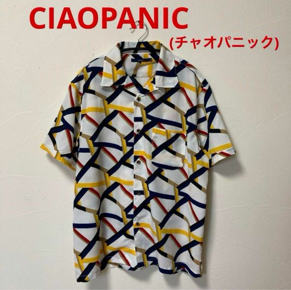 CIAOPANIC(チャオパニック)総柄オープンカラーシャツ 半袖・男女兼用