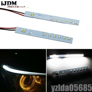 BMW E60 LCI 5 Series 528i 535i 550i M5 2008-2010 LED フロント ヘッドLight まぶた 眉毛 モジュール Exterior custom Accessories