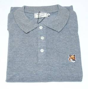 * mezzo n лисица Maison Kitsune M размер рубашка-поло с коротким рукавом Logo для мужчин и женщин g рейсинг ru