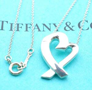 Tiffany & Co. ティファニー ラビングハート パロマピカソ ネックレス スターリングシルバー925 銀 5.5g 4440