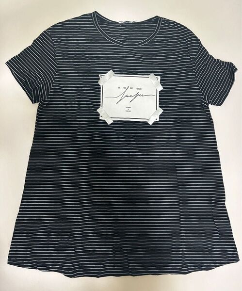 Tシャツ 半袖Tシャツ トップス ザラ ZARA ボーダー 黒