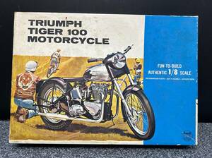 T311 not yet constructed that time thing Revell Triumph Tiger 100 1/8 scale plastic model / motorcycle / bike 