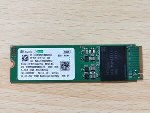  使用時間：1361時間☆SAMSUNG 中古 M.2 SSD NVMe MZVLB256HAHQ-000H1 256GB CDI正常確認済み 良品