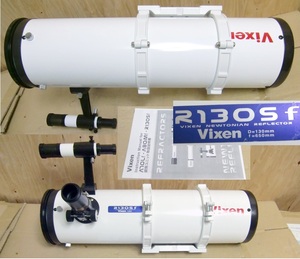 ビクセン Vixen R130Sf 130㎜反射望遠鏡筒、ファインダー、バンド、アリ型付 美品