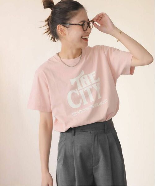 CITYロゴTEE ジャーナルスタンダード　レリューム　新品未使用　完売カラー　ピンク　 半袖Tシャツ