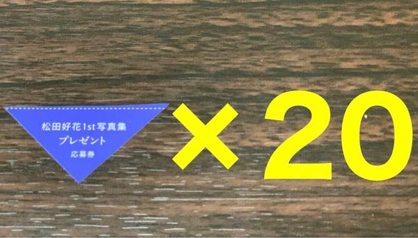 【20枚】アザーカット応募券 日向坂46 松田好花 写真集「振り向いて」