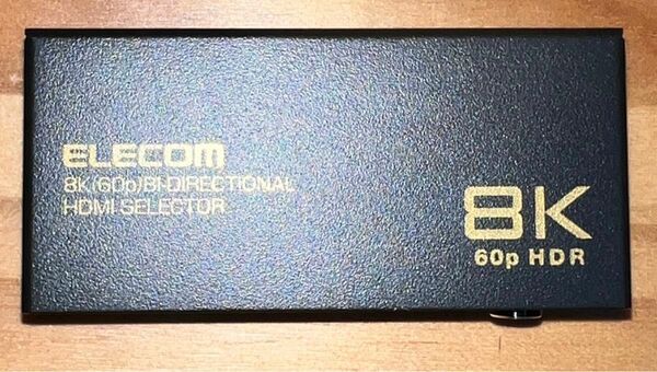 エレコム HDMI切替器 2入力1出力 メタル筐体 ブラック DH-SW8KBD21BK