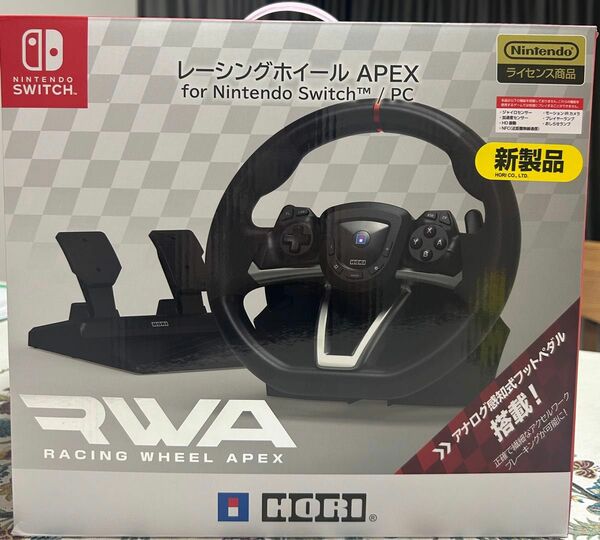 レーシングホイールAPEX HORI 任天堂　新品