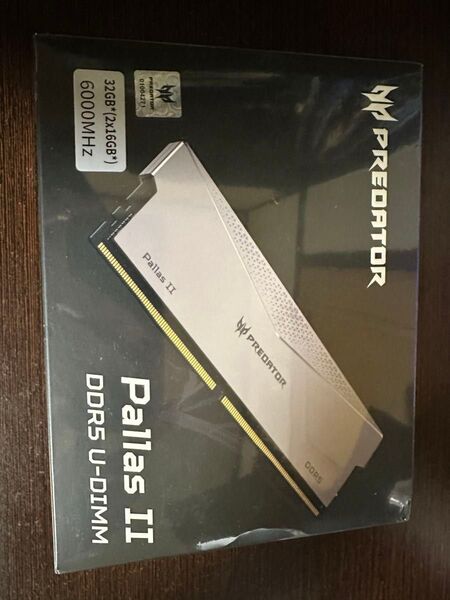 Acer Predator Pallas II DDR5-6000MHz 32GB(16GBx2枚) CL32