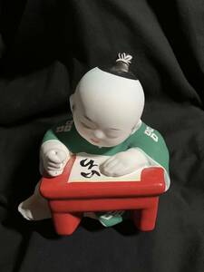 陶器製　子供人形　土人形　和風　民芸品　和装　置物　インテリア雑貨　レトロ調　玩具　わらべ人形　男の子　アンティーク雑貨　日本人形