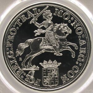 『最高鑑定』2023年 オランダ 1oz 銀貨 PCGS MS 70 シルバーライダー デュカトン リストライク[FS060516]