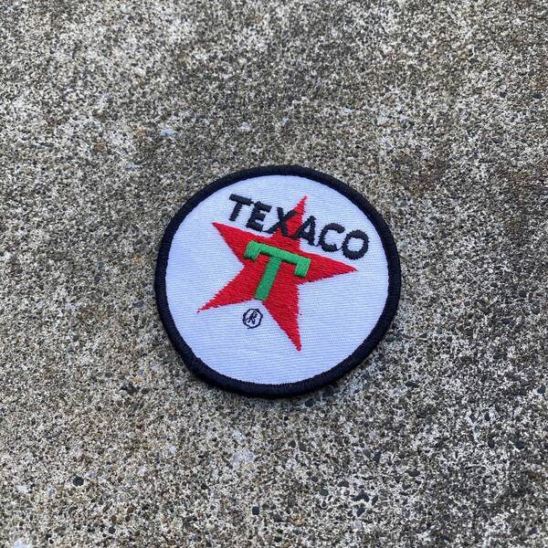 激レア ビンテージ TEXACO ワッペン ハーレー パン ナックル ショベル チョッパー ベイツ hot rod アメ車 ガレージ MC ベスト アイアン