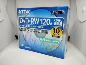 TDK DVD-RW 10枚組 120分繰り返し録画用 2倍速対応 CPRM対応5mmケース入り