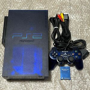 〈良品・動作確認済み〉PS2 プレイステーション2 SCPH-50000 MN/NH BB Pack ミッドナイトブルー 本体 プレステ2 PlayStation