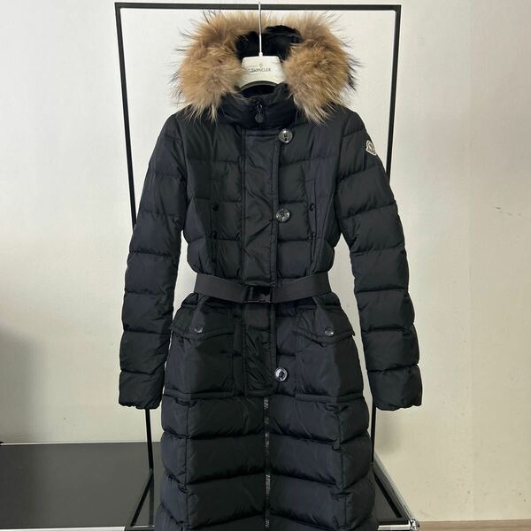 モンクレール MONCLER ★GENEVRIER★ブラック★00★リアルファー