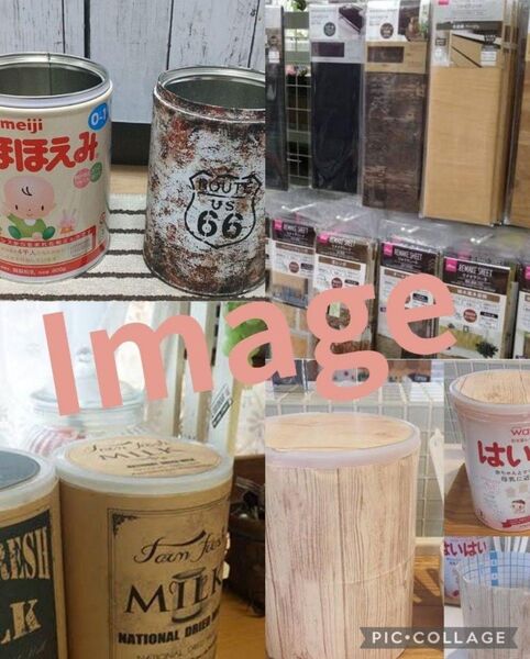 DIY リメイク カフェ ガーデニング ミルク空缶×22缶 消臭力&POLO CLUBタオルセット