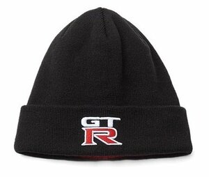 ニッサン 日産コレクション GT-R ニット キャップ ブラック GT-Rロゴ入り フリーサイズ(57～60cm対応) 帽子 ファッション小物 ニット帽