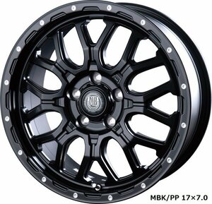 INTER MILANO MUD BAHN XR-800M 150系ランドクルーザープラド 17インチ アルミホイール 4本セット 17×7.5J +25 PCD139.7 6穴MBK/PP