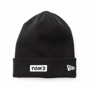 [ новый товар ] TOM`S x New Era box Logo вязаная шапка корпус цвет черный чёрный знак цвет белый 00024-BNE07 TOM'S с логотипом шляпа 