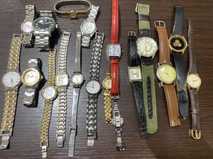 #4530【1円スタート】腕時計まとめ　SEIKO 　renoma　SWISS MILITARY　Folli Follie　LANCEL　その他　計18点　動作未確認　ジャンク品