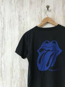 554*[ low ring Stone z T-shirt ]The Rolling Stone Rock A THEATER band lock T-shirt black 