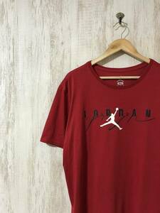 573☆【DRI-FIT ジョーダン ジャンプマンTシャツ】JORDAN NIKE 赤 XL