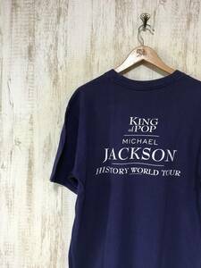 at220☆【90s ヴィンテージ】TRIUMPH KING OF TOP マイケルジャクソン HISTORY WORLD TOUR ツアーTシャツ
