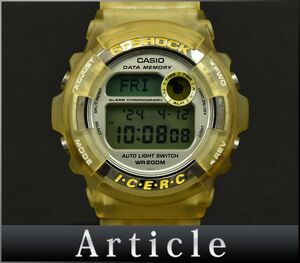 H0607□ 動作確認済 CASIO カシオ G-SHOCK 腕時計 クォーツ DW-9200K SS 樹脂 シルバー イエロー メンズ デジタル スポーツ/ D