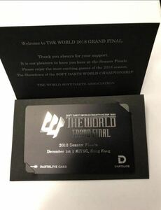 DARTSLIVE CARD THE WORLD2018 Grand Final 新品未使用　送料込み　ダーツライブカード